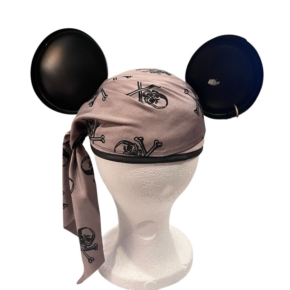 Disney Parks Gray Pirates of the Caribbean Mickey Mouse Ears Hat - Picture 4 of 6